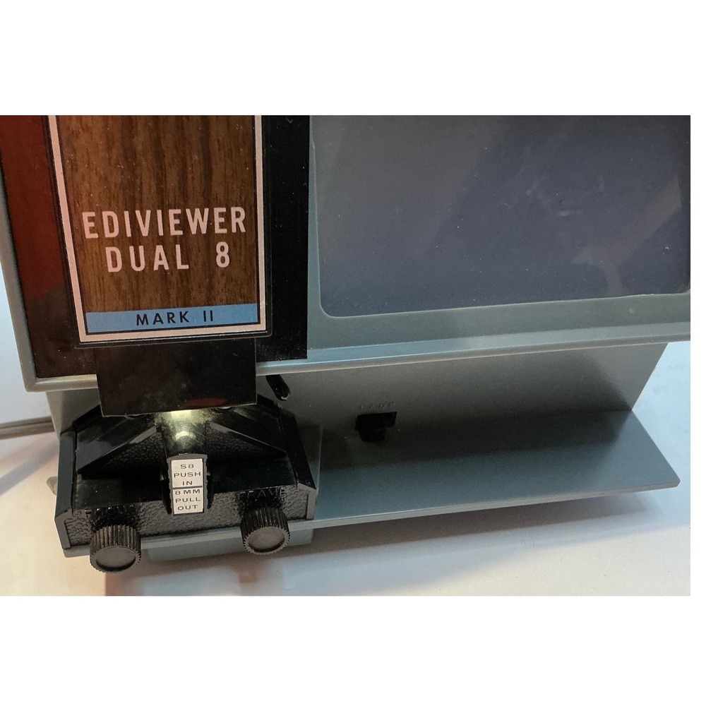 Baia Vintage Ediviewer II Dual 8 Mark II Movie Film Editor Super 8 Regular 8mm